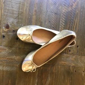 Flat gold old navy shoes